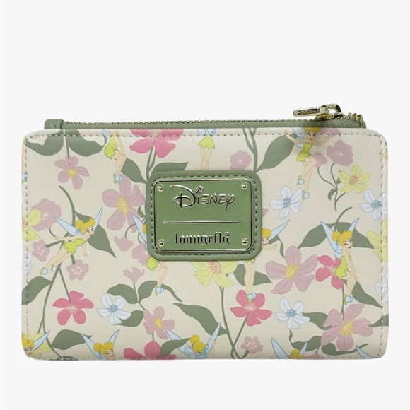 Loungefly Tinkerbell Floral Wallet Disney Licensed Peter Pan - Picture 1 of 4
